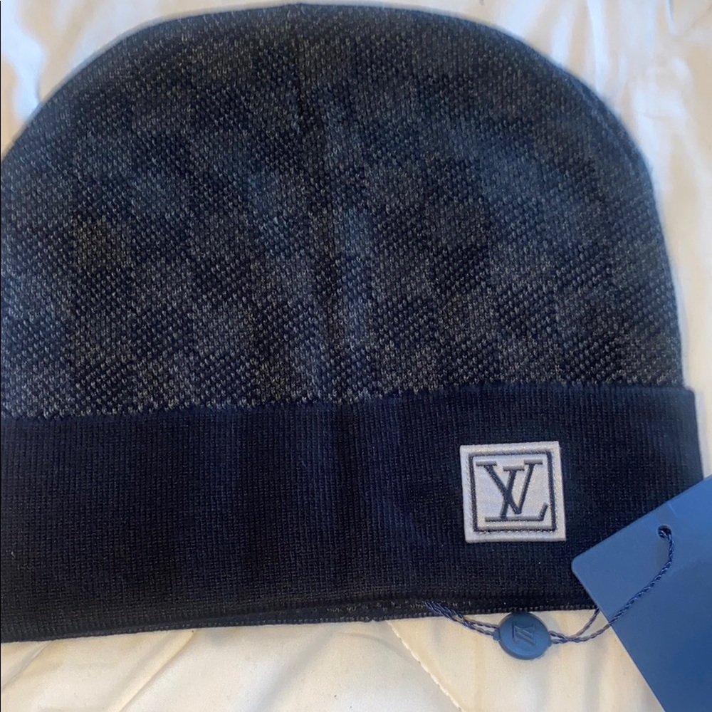 Designer checkered beanie
